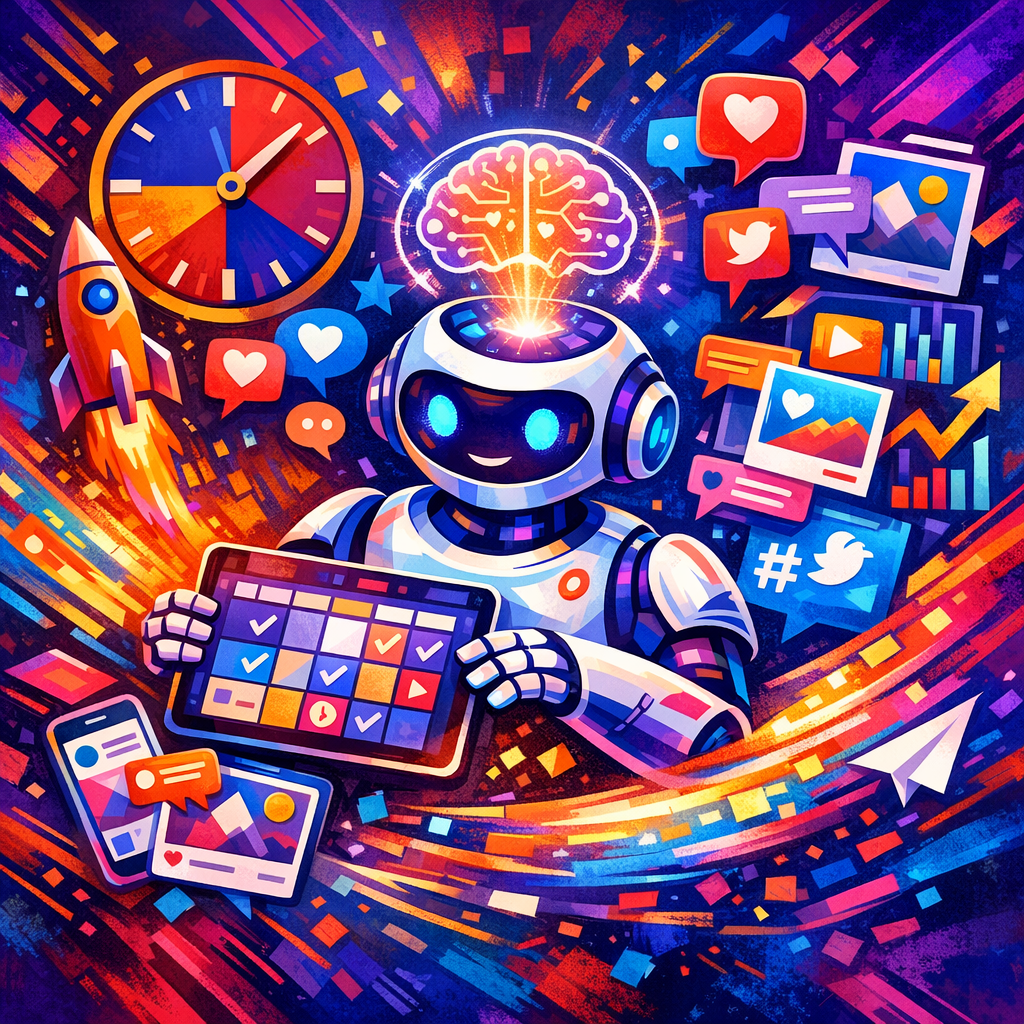 How to Use AI for Real-Time Social Media Post Scheduling: Practical Playbook for ai.viralmaker.online - article illustra