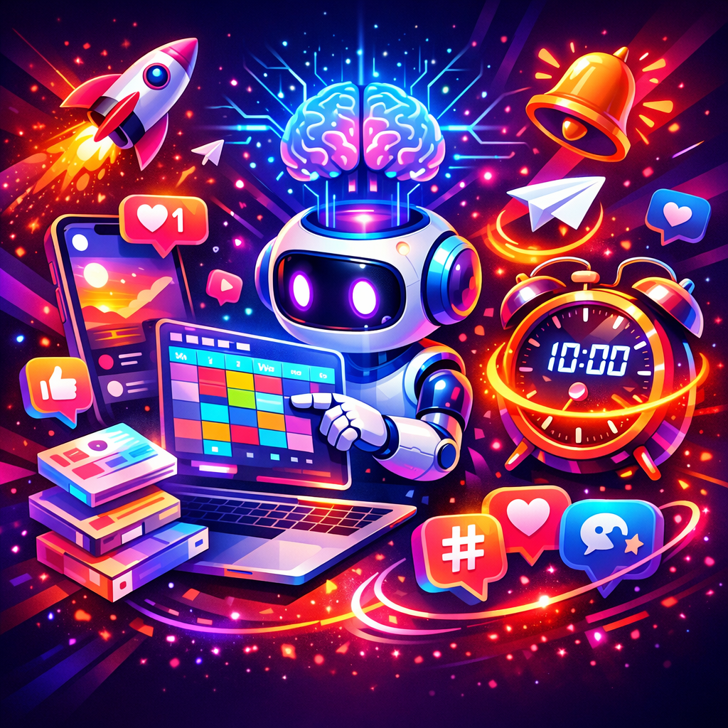 How to Use AI for Real-Time Social Media Post Scheduling: Practical Playbook for ai.viralmaker.online - article illustra