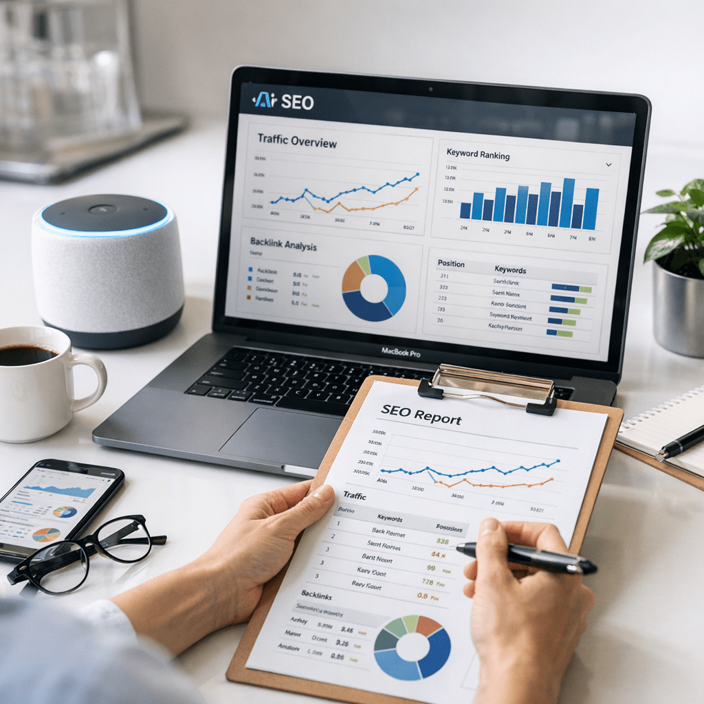 How to Use AI to Automate SEO Reports for WordPress Agency Clients: Practical Playbook with Real Examples - article illu