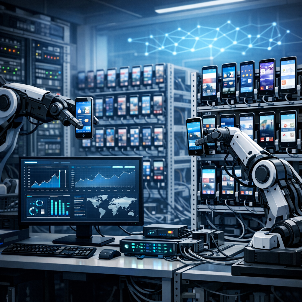The Future of Traffic Farming: Building Hardware Phone Farms for Automated Content Distribution: Practical Playbook for 