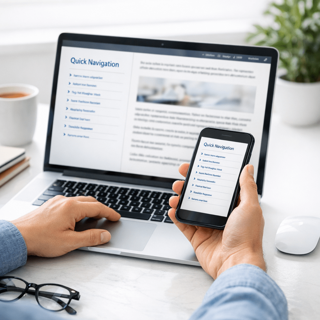 blogging - Quick Navigation