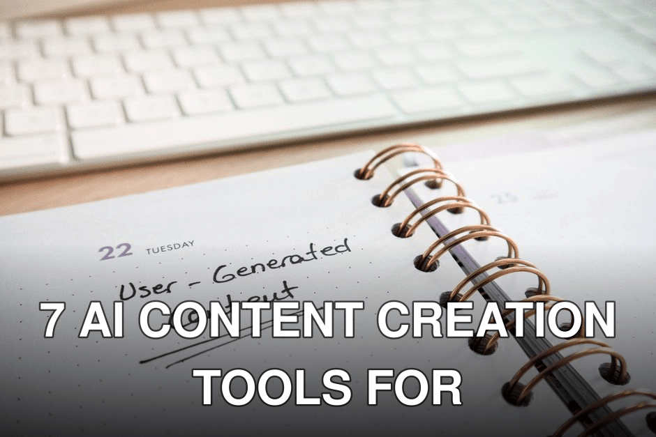 Notebook with user-generated content note and keyboard, ideal for planning and productivity.