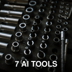 Close-up of assorted metal tools in an organized workshop setting, ideal for mechanical repairs.
