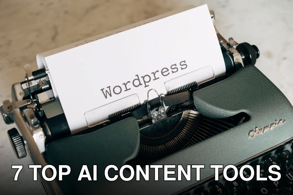 Close-up of a vintage typewriter with paper labeled Wordpress.