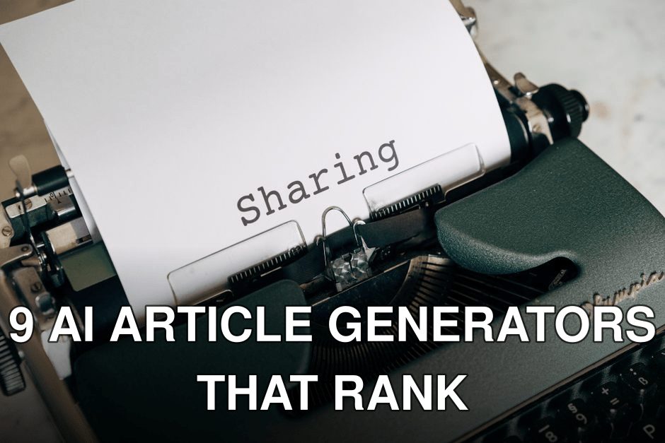 Close-up of a vintage typewriter with paper showing the word 'Sharing', conveying retro communication.