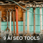 A collection of wrenches hanging neatly on a workshop wall displaying organization.