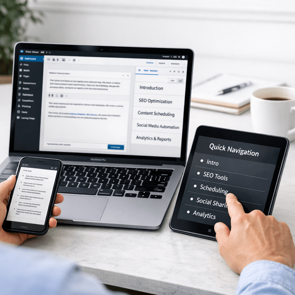 wordpress - Quick Navigation