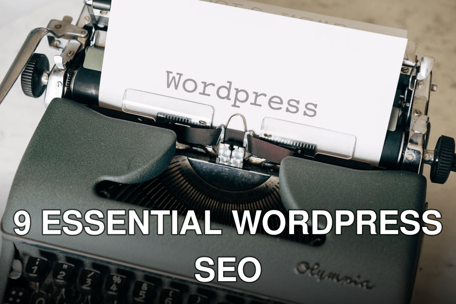 Close-up of a vintage typewriter with a paper displaying 'Wordpress' in retro style.
