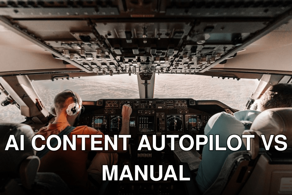Pilots navigating a commercial plane cockpit with daytime views outside.