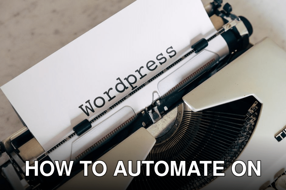 Close-up of a vintage typewriter with a paper displaying 'WordPress', ideal for blogging and writing concepts.