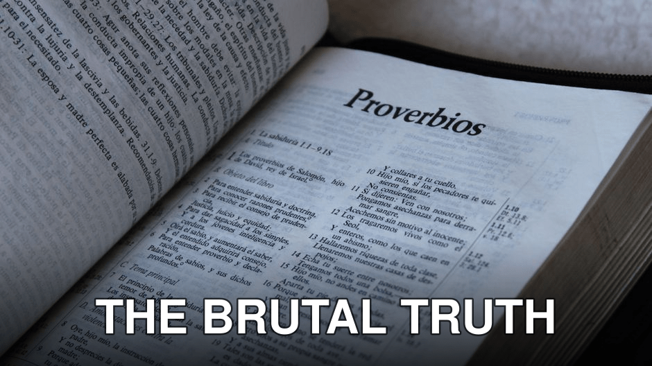 Close-up of a Spanish Bible open to the book of Proverbs, emphasizing scripture text.