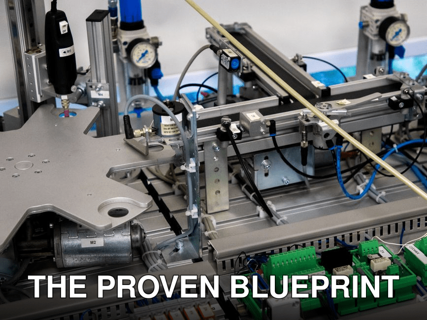 Close-up of advanced machinery showcasing robotic automation and precision engineering.