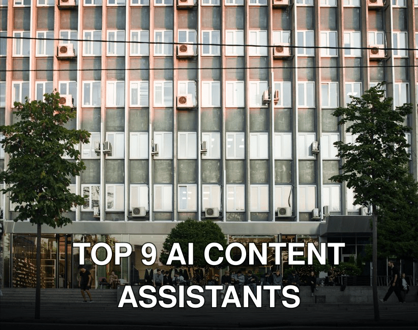 Contemporary office facade with glass windows and people on urban street.