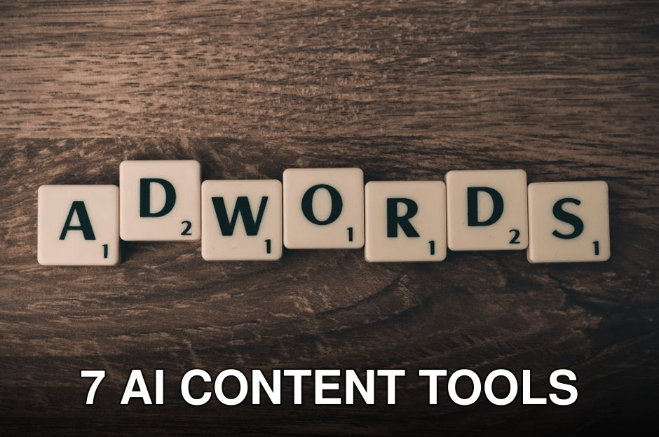 Scrabble tiles spelling 'AdWords' on a wooden surface, symbolizing digital marketing concepts.