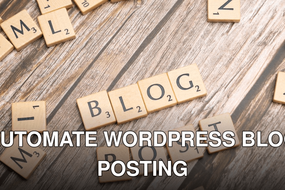 Wooden letter tiles spelling 'Blog Post' on a wooden background, ideal for online media concepts.