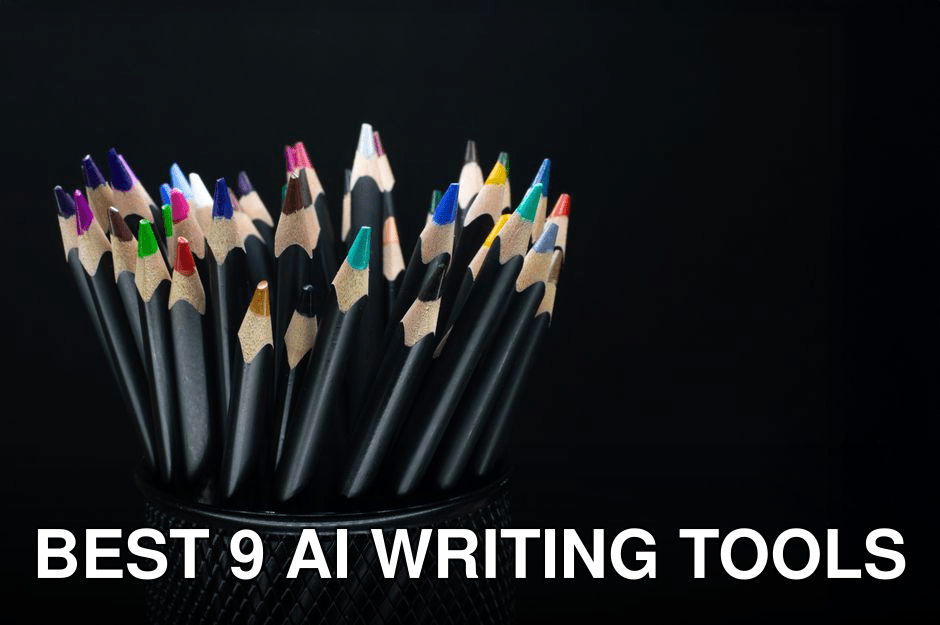 A collection of colorful pencils arranged in a black holder against a contrasting dark background.
