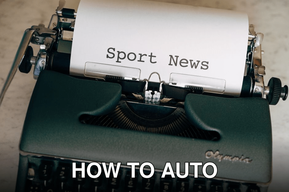 Close-up of a vintage typewriter with a paper showing 'Sport News', evoking nostalgia and classic journalism.