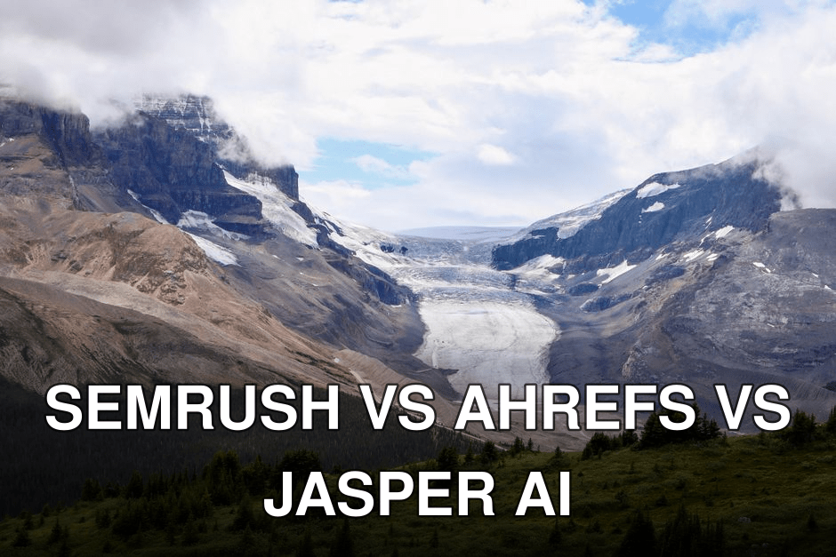 A breathtaking landscape of Athabasca Glacier in Jasper National Park, surrounded by mountains.