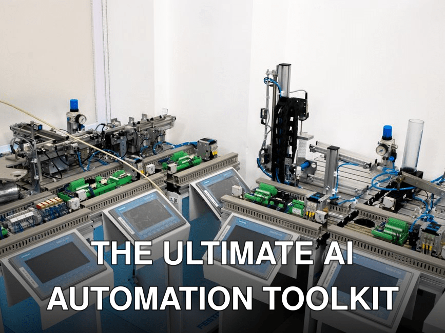 High-tech industrial automation system with control panels indoors.